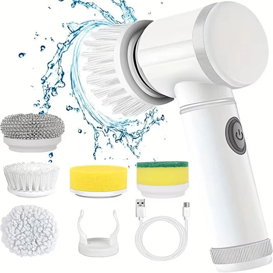 Powerful 5 in 1 Electric Spin Scrubber